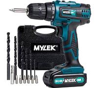 MYLEK 18V Cordless Drill Driver Li-Ion 2 Speed & 131 Piece Accessory Set MYLEK Multicolor