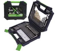 Mylek 18V Cordless Drill Electric Screwdriver Set Lithium Ion Battery Pack 18 Volt Combi Driver With MYLEK 4ORCE 128-Piece Kit