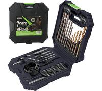 Mylek 18V Cordless Drill Electric Screwdriver Set Lithium Ion Battery Pack 18 Volts Combi Driver With MYLEK 4ORCE 56-Piece Kit