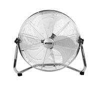 MYLEK 20" High Velocity Floor Fan Air Circulator Industrial Cooling, Cool Cold Chrome - 3 Speed Portable Adjustable Tilt for Gyms, Offices and Warehouses (20 Inch)