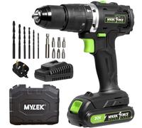 MYLEK 20v Cordless Brushless Motor Hammer Drill