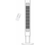 MYLEK 34.4” Cooling Tower Fan with Remote Control, Oscillating Fan, 4 Speeds, Digital Display, 7H Timer, Quiet Sleep Mode, Portable Slim Fan for Bedroom Home Office, 50W Air Cooler Fan