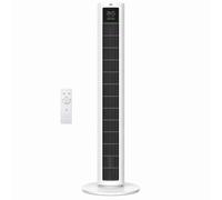 MYLEK 39.4" Tower Fan White with Remote, 4 Speeds & Modes, Oscillating MYLEK White