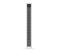 MYLEK 39.4” Tower Fan White with Remote Control, 4 Speeds & Modes, Oscillating Cooling Fan, Digital LED Display, 12H Timer, Quiet Sleep Mode, RGB Light, Portable 50W Slim Fan for Home & Bedroom