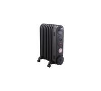 MYLEK Black Oil Filled Radiator with Thermostat and Timer 2KW