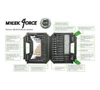 MYLEK BMC Cordless Drill with MYLEK 4ORCE 128 Piece Accessory Kit