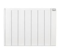 MYLEK Ceramic Electric Panel Heater with 24/7 Digital Timer IP24 Rated 1000W in White MYLEK White