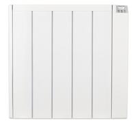 MYLEK Ceramic Electric Panel Heater with 24/7 Digital Timer IP24 Rated 1500W in White MYLEK White