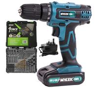 MYLEK Cordless Drill VCB with 50 Piece Accessory Kit in Green MYLEK Green
