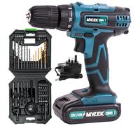 Cordless Drill VCB with 56 Piece Accessory Kit MYLEK Green One Size