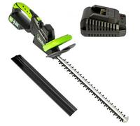 MYLEK Cordless Hedge Trimmer 20v Electric Cutter 51cm Cutting Length Lightweight 4000mAh Lithium-Ion Battery Fast Charge