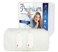 Mylek Electric Blanket King Size Bed Premium Fleece Underblanket Dual Control With Elasticated Skirt