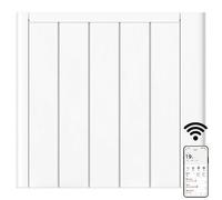 MYLEK Electric Ceramic Radiator Panel Heater WIFI Smart APP Eco 1500W Bathroom Safe Wall Mounted Timer Thermostat