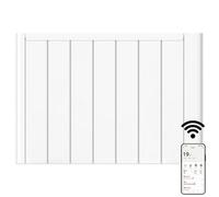 Mylek Electric Ceramic Radiator Panel Heater Wifi Smart App Eco 2000W Bathroom Safe Wall Mounted Timer Thermostat