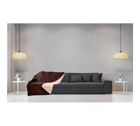MYLEK Electric Heated Throw in Chocolate & Cream 9 Heat & Timer Settings, Easy To Use Digital Control, Machine Washable