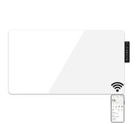 MYLEK Electric Radiator Glass Panel Heater Wifi Enabled White 2KW IPX4 MYLEK White