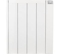 MYLEK Electric Radiator Panel Heater Ceramic White Eco 1000W Bathroom Safe Wall Mounted Or Free Standing With Timer Thermostat