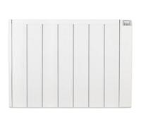Mylek Electric Radiator Panel Heater Ceramic White Eco 2000W Bathroom Safe Wall Mounted Or Free Standing With Timer Thermostat