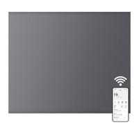 Mylek Electric Radiator Panel Heater Grey Wifi Smart App Eco 1000W Bathroom Safe Wall Mounted Timer Thermostat