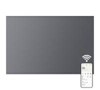 Mylek Electric Radiator Panel Heater Grey Wifi Smart App Eco 1200W Bathroom Safe Wall Mounted Timer Thermostat