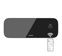 MYLEK Glass Black Overdoor Air Curtain Heater Fan 2000W, Smart WIFI App Or Remote Control