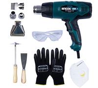 MYLEK Hot Air Heat Gun 2000W - Professional DIY Crafting, Paint Stripper, Shrinking PVC, Wrapping, Embossing, Thawing, Bending Plastic, 2 Temperatures Max 650°C, Accessory Kit & Safety Equipment