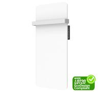 MYLEK Infrared Vertical Panel Heater 24/7 Timer & Removable Towel Rail 500W in White MYLEK White