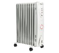 Mylek Oil Filled Electric Portable Heater Radiator with Adjustable Thermostat 2500w With Timer