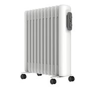 MYLEK Oil Filled Radiator 2500W Electric Space Heater, Portable With Adjustable Thermostat, 3 Heat Settings, Tip Over Switch Protection, Portable, Energy Efficient (2.5kW)