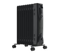Mylek Oil Filled Radiator 2500W Portable Heater Thermostat 3 Heat Settings Grey