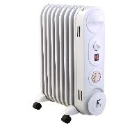 Mylek Oil Filled Radiator Electric Heater, Portable, Thermostat and 24hr Timer by Mylek 2000w