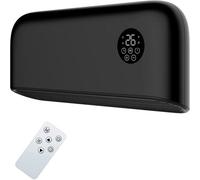 Mylek Over Door Heater 2000W Wall Mounted Indoor Overdoor Hot Air Downflow Curtain Black