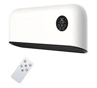 MYLEK Over Door Heater 2000W Wall Mounted Indoor Overdoor Hot Air Downflow Curtain - Fan Heater - With Remote Control, PTC, Thermostat, Timer, Office, Bathroom, Commercial, Garage, (2KW, White)