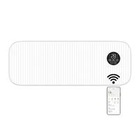 MYLEK Overdoor Air Curtain Fan Heater 2000W, Smart WIFI App Or Remote Control, PTC Ceramic Downflow Over Door Heater, Timer, Office, Bathroom, Commercial, (2KW White)