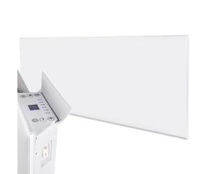 MYLEK Panel Heater Radiator Low Level 1KW Electric - Thermostat - Wall Mounted Slim Baseboard Panel Heater for Bathroom, Office, Bedroom, Garage White (1000W)