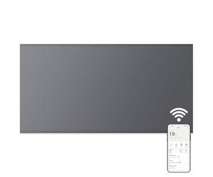 MYLEK Panel Space Heater 1.5KW Smart WiFi App Radiator Electric SlimLow Energy - Charcoal Grey - Wall Mounted Design, Bathroom IPX4 Rated for Homes, Offices (1500w)