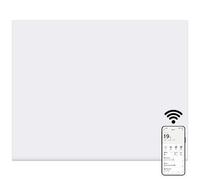 MYLEK Panel Space Heater White 0.5KW Eco, Smart and WiFi App Slimline Low Energy - Wall Mounted, Bathroom IPX4