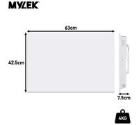 MYLEK Panel Space Heater White 1.2KW Eco, Smart and WiFi App Slimline Low Energy - Wall Mounted, Bathroom IPX4