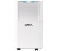 MYLEK Portable Dehumidifier 12L/Day with Digital Display & Humidity Sensor in White MYLEK White