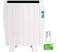 MYLEK Premium Aluminium Electric Panel Heater with Timer, Thermostat & Remote Control - Wall Mounted/Freestanding Slim White Panel Heater (900W)