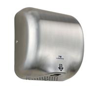 MYLEK Pro Washroom Bathroom Hand Dryer 1300w Stainless in Silver MYLEK Silver