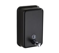 Mylek Pro-Washroom Manual Pump Soap Dispenser Black Wall Mounted Large Commercial 1L