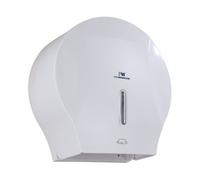Mylek Pro Washroom Toilet Roll Dispenser Wall-Mounted, Lockable, Abs White Silk Finish