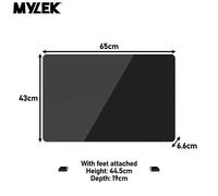 Mylek Radiator Glass Panel Heater Black Slimline, Wifi Enabled Smart APP