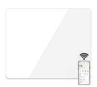MYLEK Radiator Glass Panel Heater White Slimline, Wifi Enabled Smart | Size: King MYLEK White King