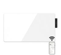 Mylek Radiator Glass Panel Heater White Wifi Enabled Smart With App 2000W