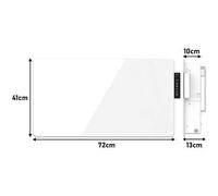 Mylek Radiator Glass Panel Heater White Wifi Enabled Smart with APP 2000W