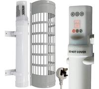 Mylek Tubular Heater 60W Low Energy - Tube 34Cm And Cage Guard 31Cm - Built In Digital Timer