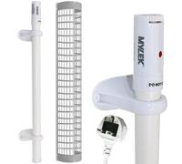 MYLEK Tubular Heater 90W 71cm Built in Thermostat & Mounting Brackets IP44 in White MYLEK White