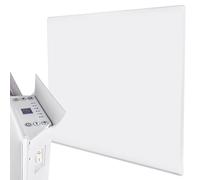 MYLEK Ultra Slim Electric Panel Heater with 24/7 Timer IP24 Rated 500W in White MYLEK White